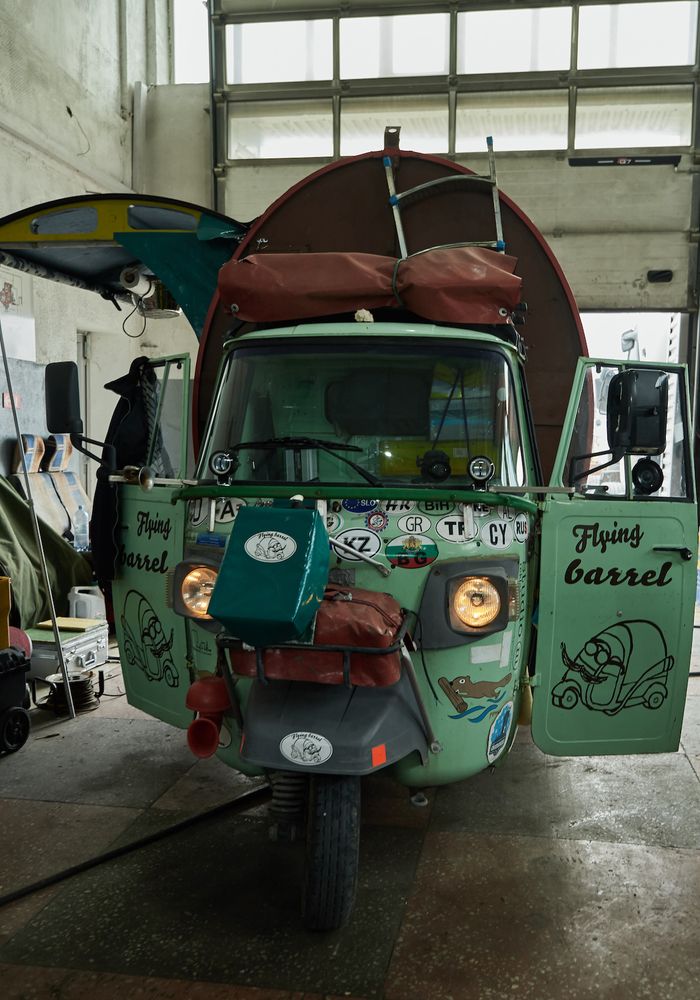 Итальянский грузовой скутер индийской сборки / Фото: Анна Горьковая