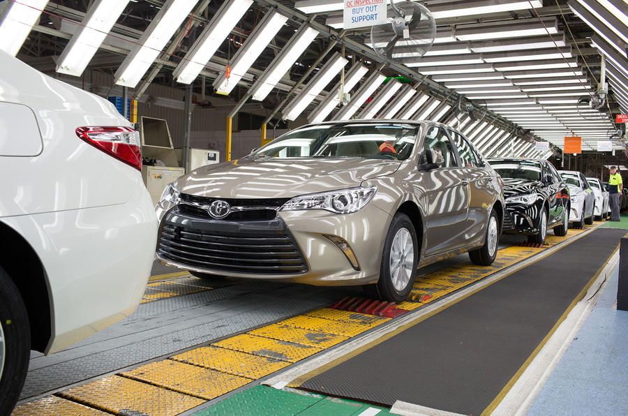 Производственная линия Toyota Camry будет остановлена самой последней
